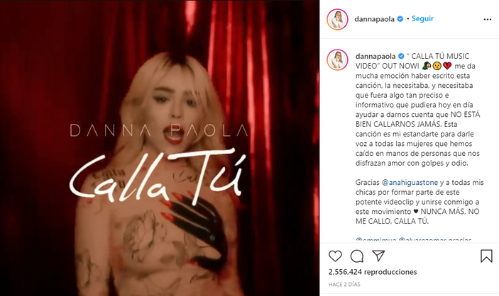 Danna Paola estrena tema contra la violencia de género (+Video) Danna Paola estrena tema contra la violencia de género (+Video)