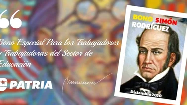 Comienza entrega de Bono "Simón Rodríguez" para el sector educación
