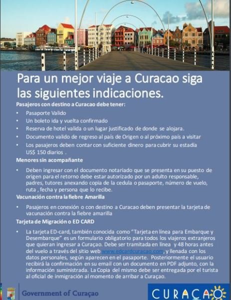 Curazao exigirá visa a los venezolanos a partir del 15 de enero Curazao exigirá visa a los venezolanos a partir del 15 de enero