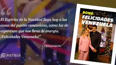 Este es el monto del nuevo bono "Felicidades Venezuela" Este es el monto del nuevo bono "Felicidades Venezuela"