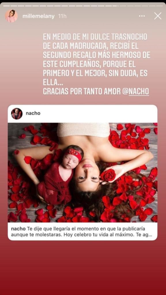 Melany Mille responde a la romántica declaración de Nacho en redes