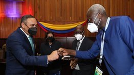 Maikel Moreno se reunió con observadores internacionales de cara al 6D