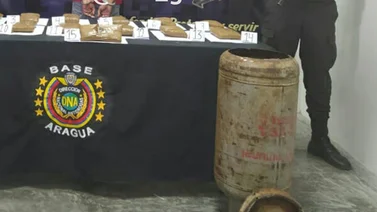 PNB detiene a hombre por ocultar 15 panelas de marihuana en una bombona de gas (+Video)