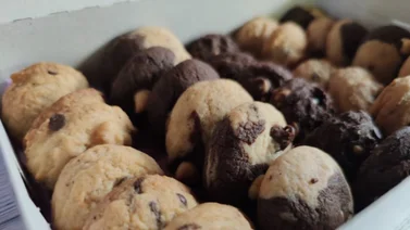 Cómo hacer galletas mixtas: chocolate chips y chocolate