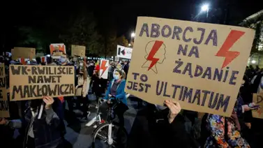 Protestas en Polonia contra restricciones del aborto Protestas en Polonia contra restricciones del aborto
