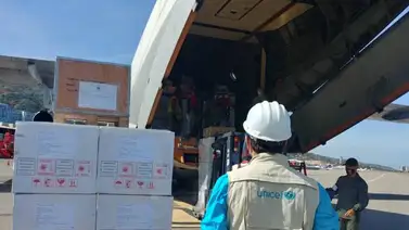 Arriban al país 32 toneladas de ayuda internacional con dotación médica Arriban al país 32 toneladas de ayuda internacional con dotación médica