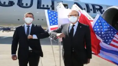 Delegación conjunta de EEUU y Baréin aterriza en Israel Delegación conjunta de EEUU y Baréin aterriza en Israel