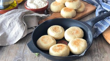 Pan casero hecho en sartén (+ video)