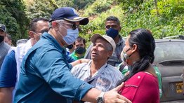 Presidente Duque visita zonas afectadas por las lluvias