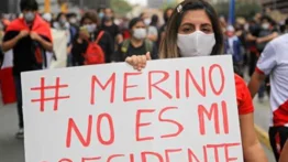Continúan las manifestaciones en rechazo al presidente Merino de Perú