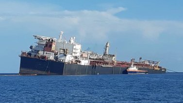 ZODI inspeccionó el tanquero Nabarima "inclinado peligrosamente" en Golfo de Paria