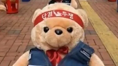 Corea del Sur vive una protesta de osos de peluche