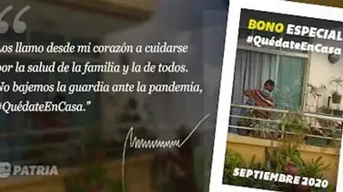 Continúa asignación del bono "Quédate en Casa" Continúa asignación del bono "Quédate en Casa"