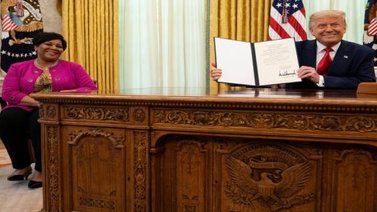 Trump concede el perdón total a expresidiaria apoyada por Kim Kardashian