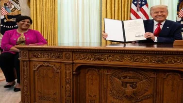 Trump concede el perdón total a expresidiaria apoyada por Kim Kardashian