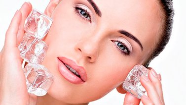 Rejuvenece tu piel con hielo