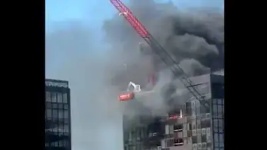 Se incendió el edificio World Trade Center en Bruselas Se incendió el edificio World Trade Center en Bruselas