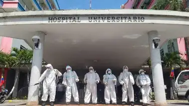 Realizan jornada de desinfección en Hospital Clínico Universitario de la UCV Realizan jornada de desinfección en Hospital Clínico Universitario de la UCV