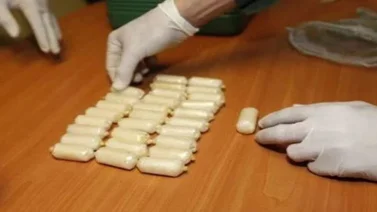 Detienen a tres sujetos por llevar 246 dediles de cocaína en vías digestivas