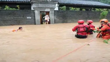 Al menos 19 muertos y 2,6 millones de afectados por las inundaciones en China Al menos 19 muertos y 2,6 millones de afectados por las inundaciones en China