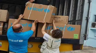 Arriba al país avión con 12 toneladas de ayuda humanitaria de UNICEF Arriba al país avión con 12 toneladas de ayuda humanitaria de UNICEF