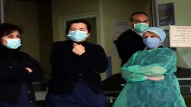 Personal sanitario griego denuncia la falta de protección contra el Covid-19 Personal sanitario griego denuncia la falta de protección contra el Covid-19
