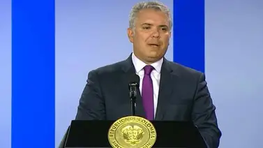 Duque pide que la paz de Colombia quede al margen de las disputas políticas Duque pide que la paz de Colombia quede al margen de las disputas políticas