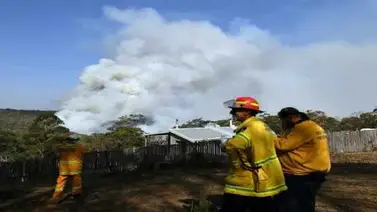 Vientos huracanados generan en Australia un gigantesco "megaincendio" Vientos huracanados generan en Australia un gigantesco "megaincendio"