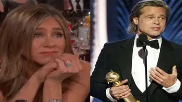 Jennifer Aniston y Brad Pitt se robaron el show en los Globos de Oro Jennifer Aniston y Brad Pitt se robaron el show en los Globos de Oro