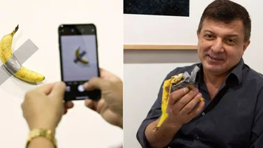 Un hombre se comió la banana del Art Basel valorada en 120.000 dólares (+Video)