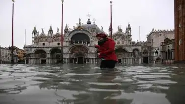 Marea alta causa daños en el patrimonio artístico de Venecia Marea alta causa daños en el patrimonio artístico de Venecia