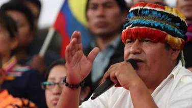 Líder indígena de Ecuador negó sugerir crear un "ejercito armado"