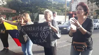 Habitantes de El Paraíso protestan por la falta de agua Habitantes de El Paraíso protestan por la falta de agua