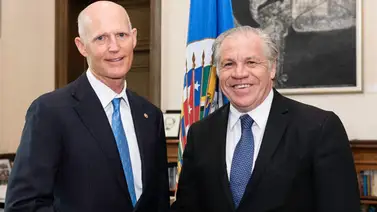 Luis Almagro y Rick Scott conversaron sobre las opciones para salir de Maduro Luis Almagro y Rick Scott conversaron sobre las opciones para salir de Maduro