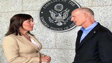 Senador Rick Scott se reunió con la embajadora de Guaidó en Panamá