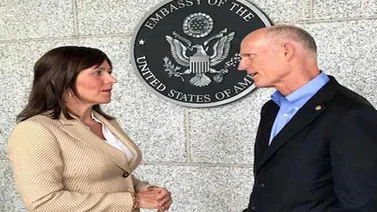 Senador Rick Scott se reunió con la embajadora de Guaidó en Panamá