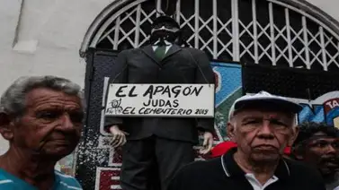 Maduro y los apagones, los Judas más quemados en las calles venezolanas Maduro y los apagones, los Judas más quemados en las calles venezolanas