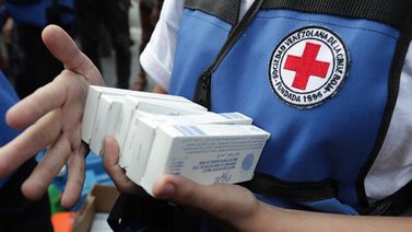 Hospitales comienzan a recibir ayuda humanitaria de la Cruz Roja