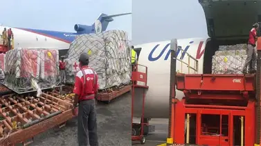 Llega primer lote de ayuda humanitaria de la Cruz Roja al aeropuerto de Maiquetía (+Videos) Llega primer lote de ayuda humanitaria de la Cruz Roja al aeropuerto de Maiquetía (+Videos)
