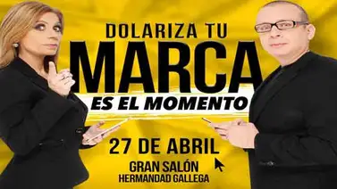 Mónica Fernández y Alejandro Quiñones presentan su conferencia "Dolariza tu marca" Mónica Fernández y Alejandro Quiñones presentan su conferencia "Dolariza tu marca"