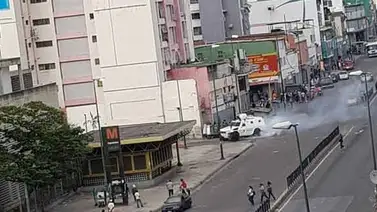 PNB dispersó protestas en Capuchinos y Terrazas del Ávila PNB dispersó protestas en Capuchinos y Terrazas del Ávila