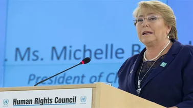 Michelle Bachelet condenó la presencia de colectivos en la frontera