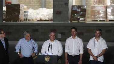 Mandatarios latinoamericanos arropan a Guaidó ante inminente entrega de ayuda
