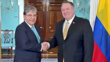 Cancilleres de EEUU y Colombia hablan sobre la llegada de ayuda a Venezuela Cancilleres de EEUU y Colombia hablan sobre la llegada de ayuda a Venezuela