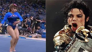 Gimnasta realiza la rutina perfecta con temas de Michael Jackson cautivando miles de internautas