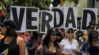 Opositores venezolanos se manifiestan en Australia Opositores venezolanos se manifiestan en Australia