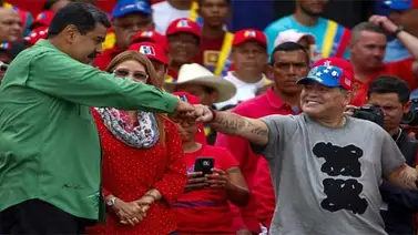 Maradona: No pudieron con Fidel, no pudieron con Chávez y no podrán con Maduro Maradona: No pudieron con Fidel, no pudieron con Chávez y no podrán con Maduro