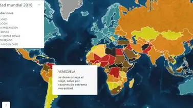 Venezuela, entre uno de los países más peligrosos del mundo en 2018 (+Mapa) Venezuela, entre uno de los países más peligrosos del mundo en 2018 (+Mapa)