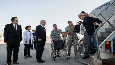 Piñera recibió a 99 chilenos que vivían en Venezuela y pidieron volver a Chile