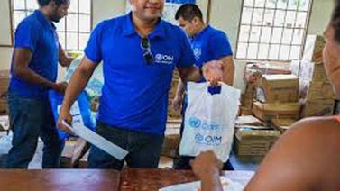 OIM distribuye ayuda entre venezolanos de etnia warao desplazados a Guyana